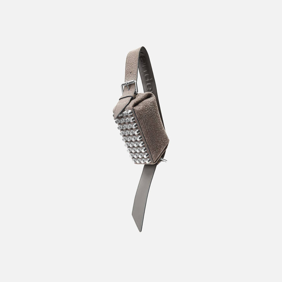 Grey Women Kith Alexander Wang Ricco Small Bags | 9428-WABMT