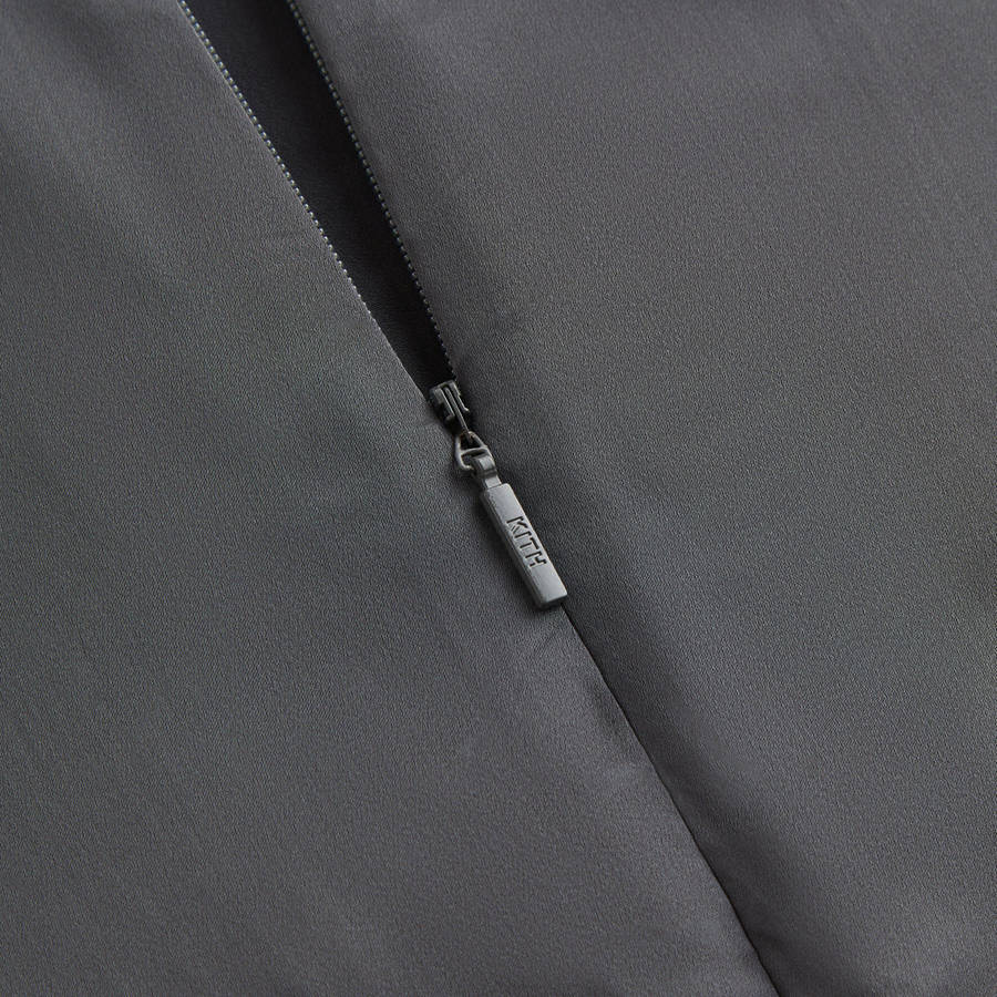 Grey Women Kith Alida Stretch Satin Zip Top Jackets | 6954-QJCNR