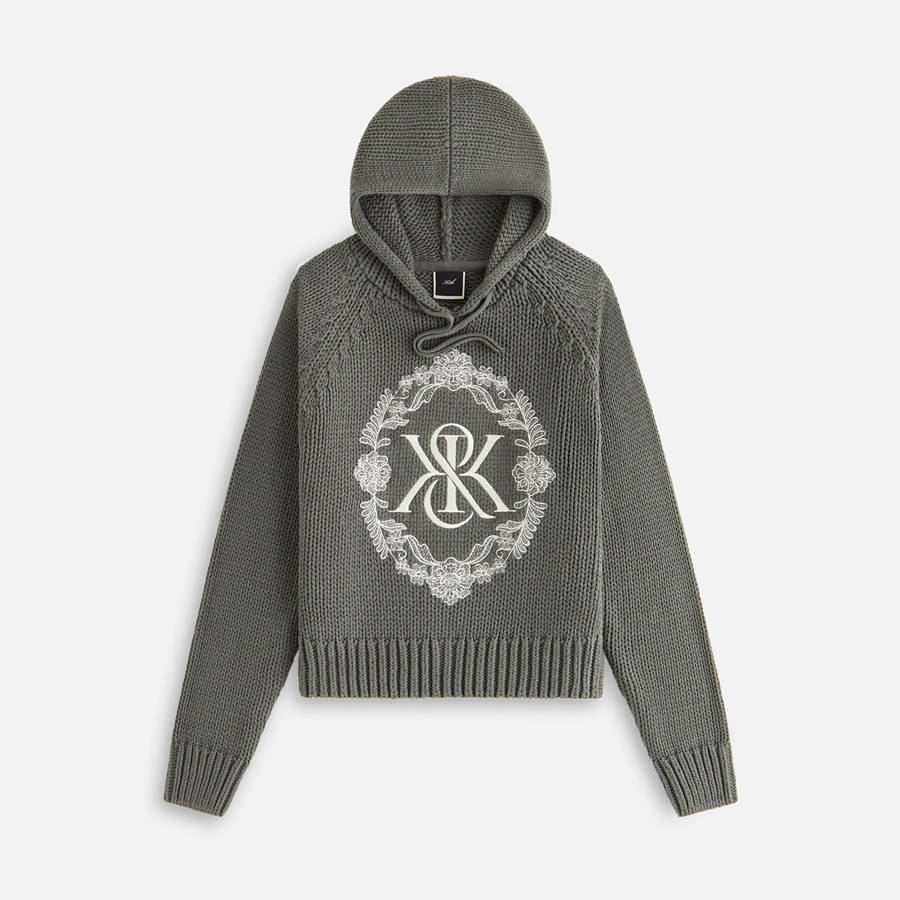 Grey Women Kith Celyse Crest Sweater Hoodie | 3720-LGNYF
