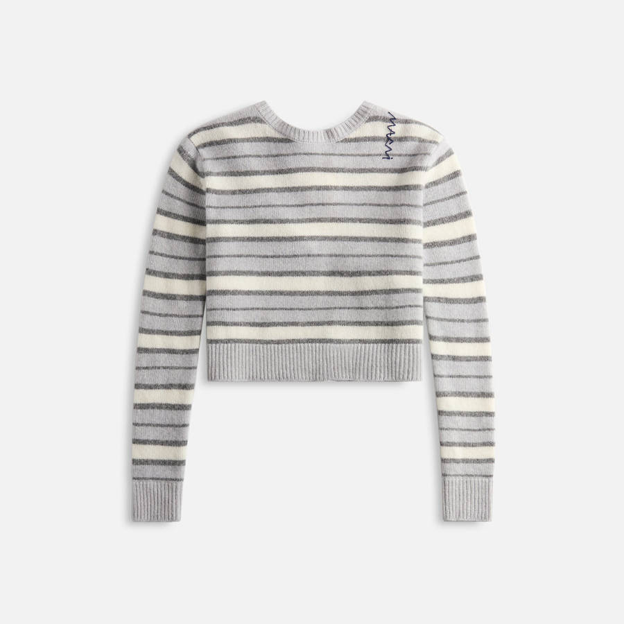 Grey Women Kith Marni Round Neck Sweaters | 7341-QPNEI
