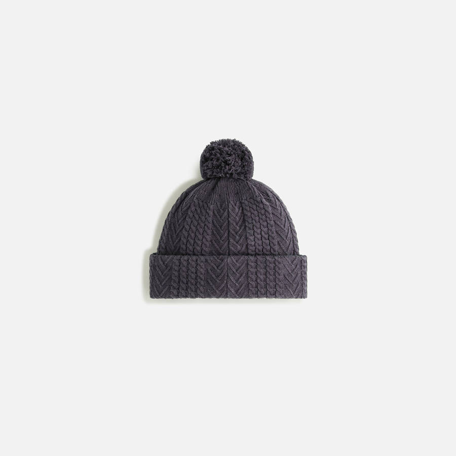 Grey Women Kith Pom Pom Beanie Headwear | 7156-ESHZJ