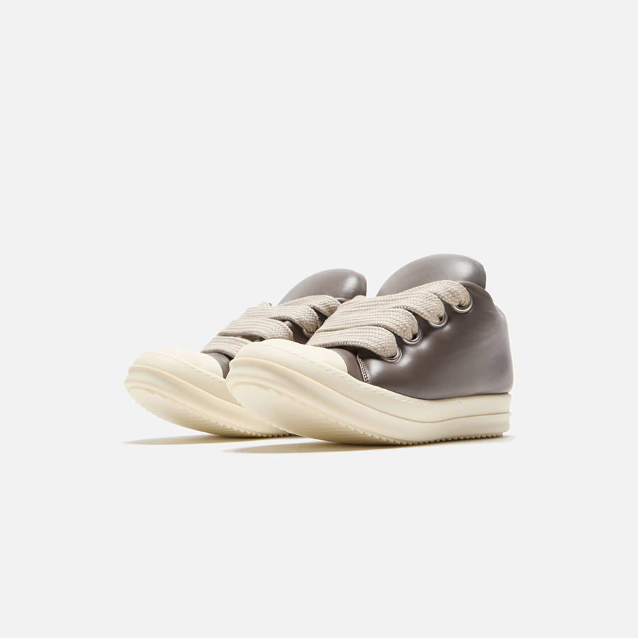 Grey Women Kith Rick Owens Scarpe in Pelle Jumbo Laced Padded Low Sneakers | 5972-QAESB