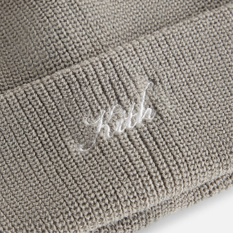 Grey Women Kith Script Classic Beanie Headwear | 9058-HKIXB