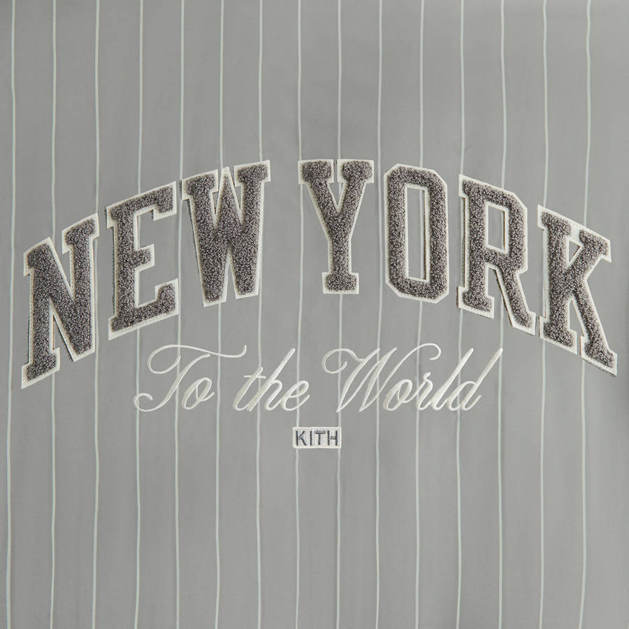 Grey Women Kith for the New York Knicks Gorman Jackets | 9612-YFTXO