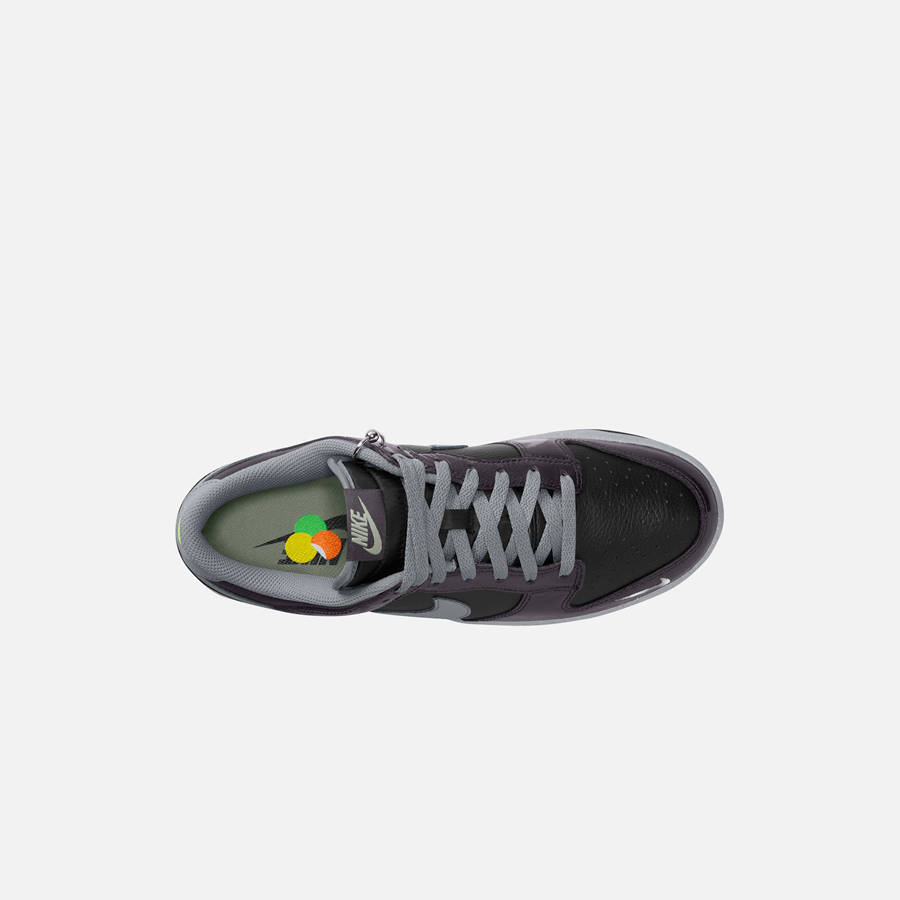 Grey / Black Men Kith Nike Dunk Low Sneakers | 4913-VGQNJ