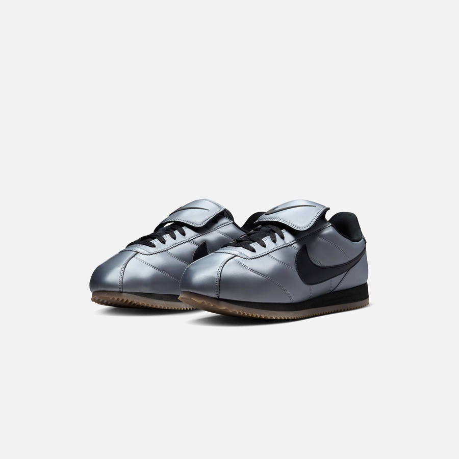 Grey / Black / Brown Men Kith Nike Cortez Leather SE Sneakers | 8791-JPABC