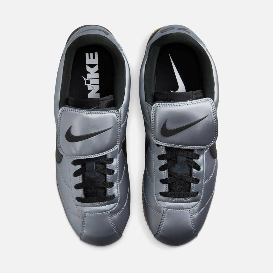 Grey / Black / Brown Men Kith Nike Cortez Leather SE Sneakers | 8791-JPABC