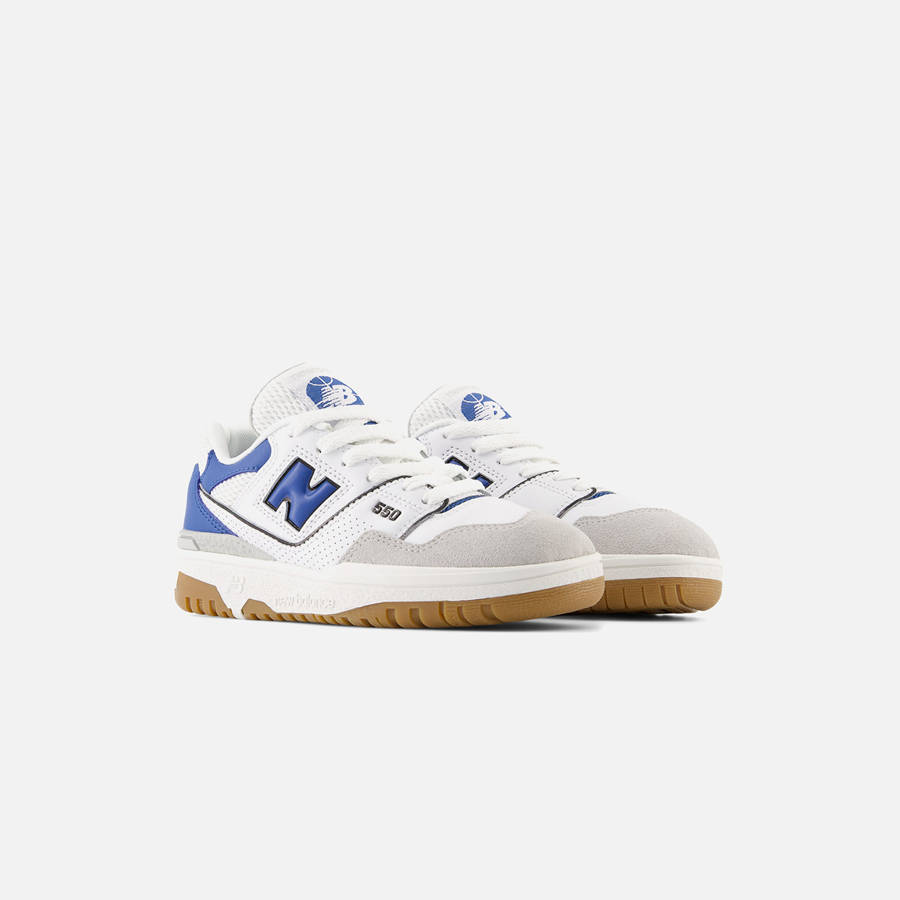 Grey / Blue Kids' Kith New Balance PS 550 Sneakers | 8410-LGUFN
