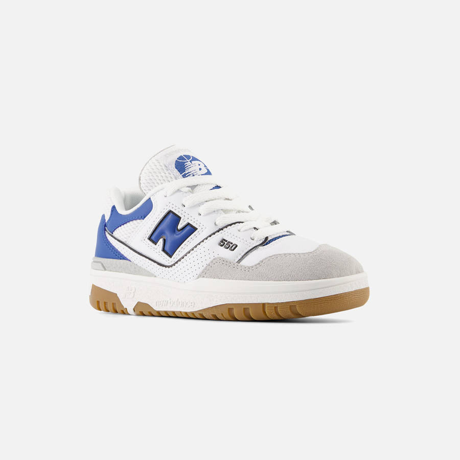 Grey / Blue Kids' Kith New Balance PS 550 Sneakers | 8410-LGUFN