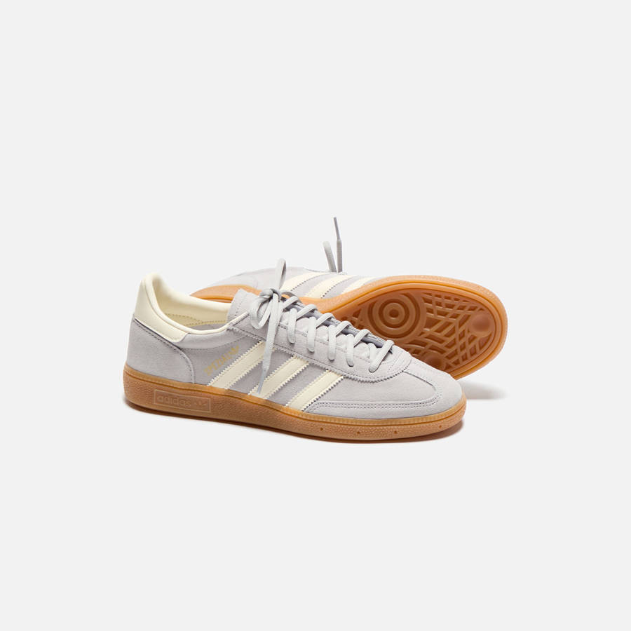 Grey / Cream White Men Kith adidas Handball Spezial Sneakers | 4691-ZFUYE