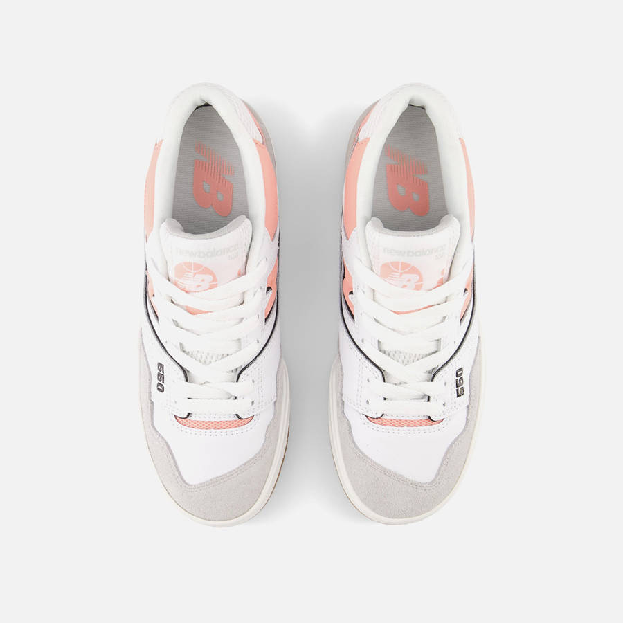 Grey / Pink Kids' Kith New Balance GS 550 Sneakers | 1954-WNJDE