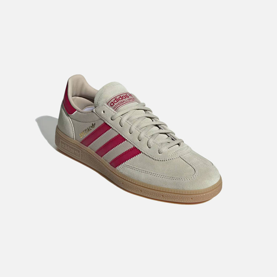 Grey / Red Men Kith adidas Handball Spezial Sneakers | 6290-RANST