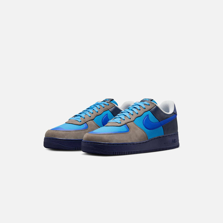 Grey / Royal Men Kith Nike x Stash Air Force 1 Low Sneakers | 3201-UELBI
