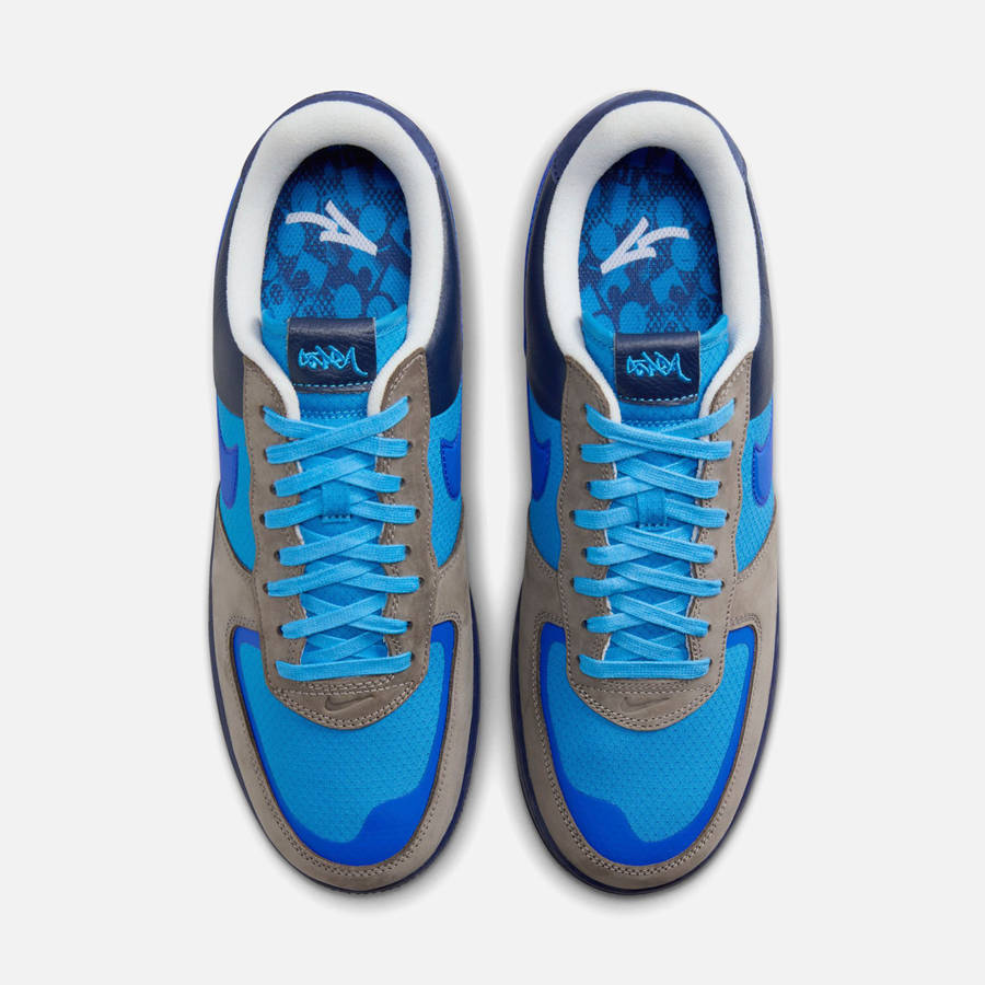 Grey / Royal Men Kith Nike x Stash Air Force 1 Low Sneakers | 3201-UELBI