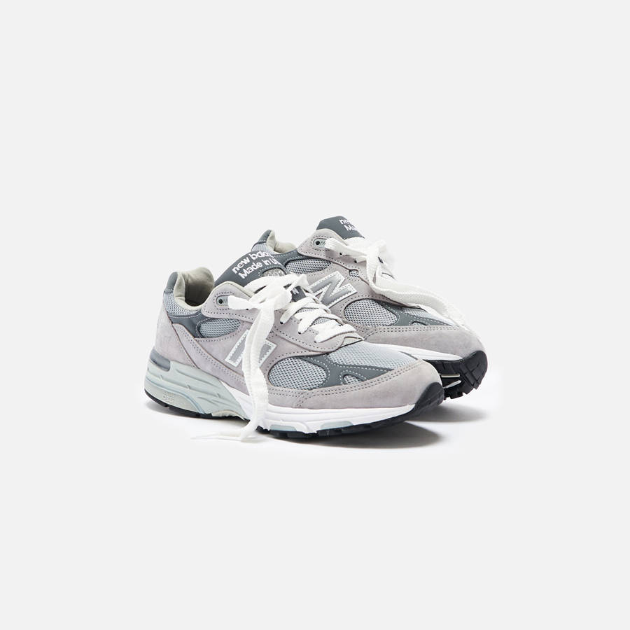 Grey / White Men Kith New Balance Made in USA 993 Sneakers | 2638-ASJLU