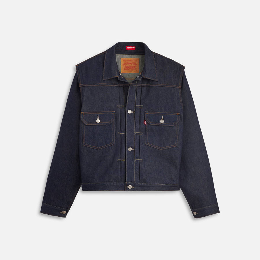 Indigo Men Kith Levi's x Undercover Pinnacle Detachable Trucker Jackets | 8570-YTAKS