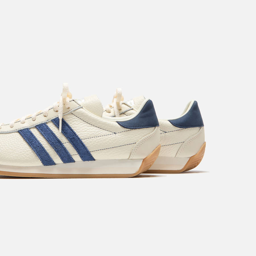 Indigo / White / Silver Women Kith adidas WMNS Country OG Sneakers | 9367-BYEOS