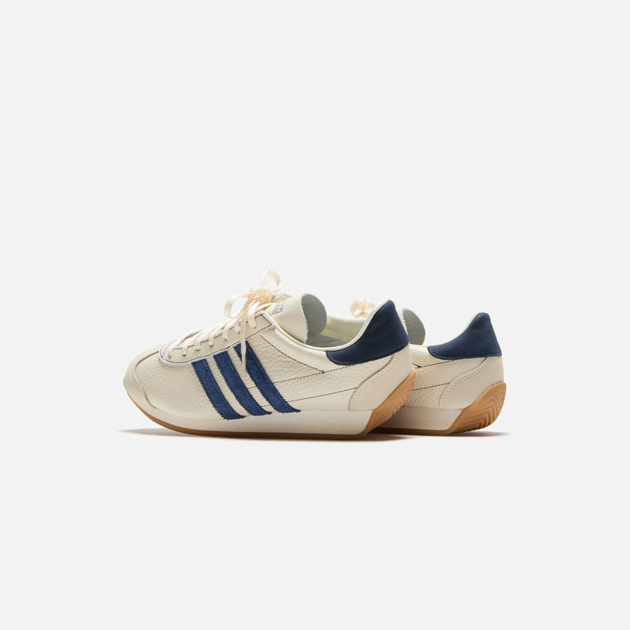 Indigo / White / Silver Women Kith adidas WMNS Country OG Sneakers | 9367-BYEOS