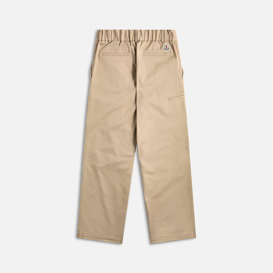 Khaki Men Kith Moncler Gabardine Cotton Stretch Trouser Trousers | 8016-PWHZK