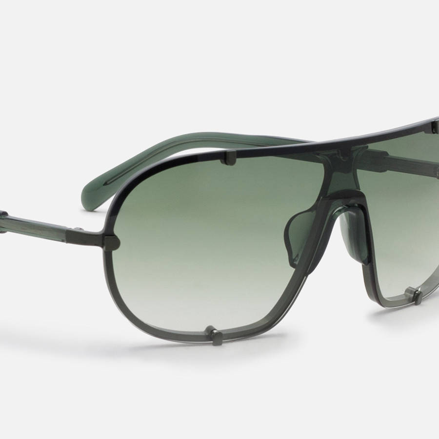 Khaki Women Kith Dries Van Noten 216 C5 Aviator Frames Eyewear | 8160-RPBHD