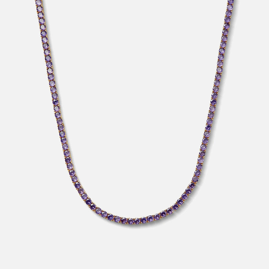 Lavender Women Kith Crystal Haze Serena Necklace Jewelry | 6735-ZRJVD