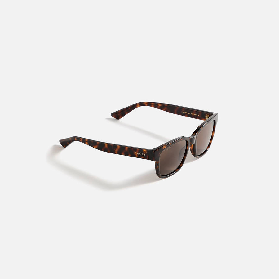 Leopard Men Kith Gucci Square Sunglasses | 5962-UCOAL