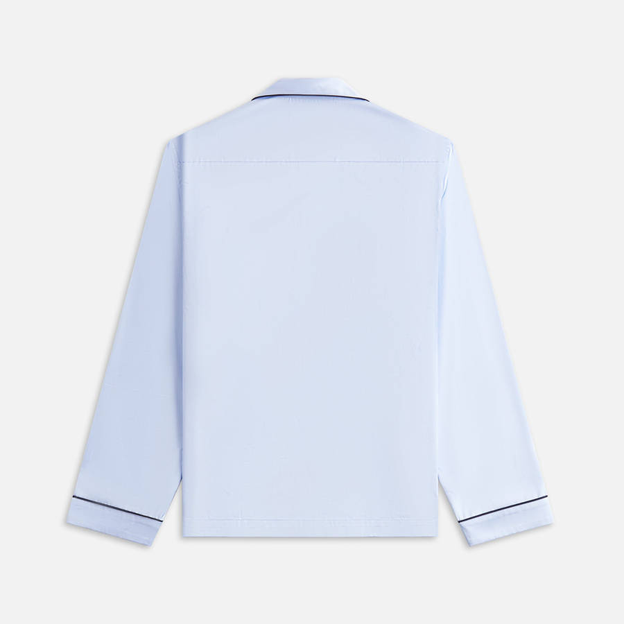 Light Blue Men Kith Tekla Sateen Pyjama Shirts | 1274-HODWV