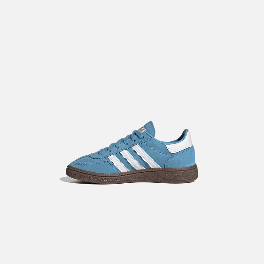 Light Blue / White Kids' Kith adidas Handball Spezial Sneakers | 7481-DJYNO