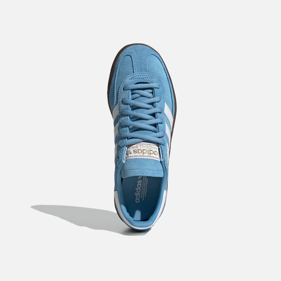 Light Blue / White Men Kith adidas Handball Spezial Sneakers | 0351-HIMEB
