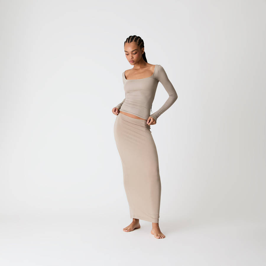 Light Brown Women Kith Maxi Skirt Underwear | 3869-BVHFN