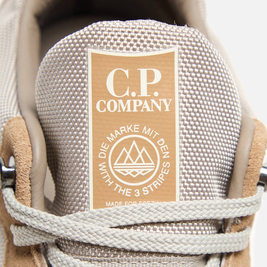 Light Brown / Grey Men Kith adidas x CP Company Helvellyn Spzl Sneakers | 0183-MRCQU