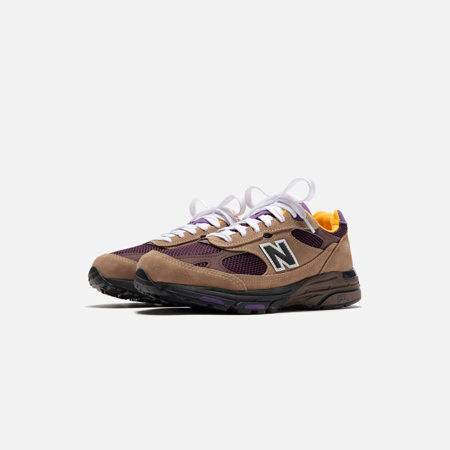 Light Brown / Purple Men Kith New Balance Made in USA 993 Sneakers | 6502-BOMNI