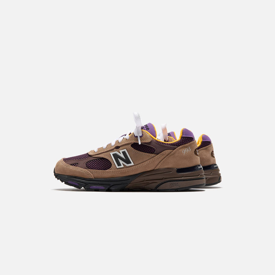Light Brown / Purple Men Kith New Balance Made in USA 993 Sneakers | 6502-BOMNI