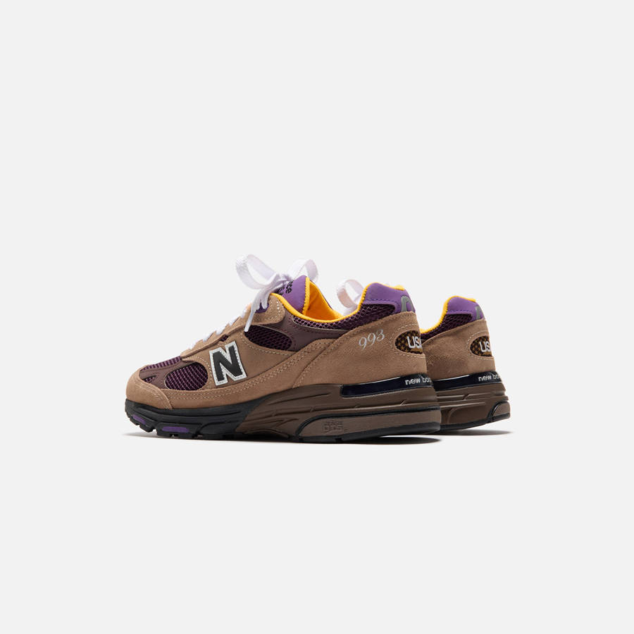 Light Brown / Purple Men Kith New Balance Made in USA 993 Sneakers | 6502-BOMNI