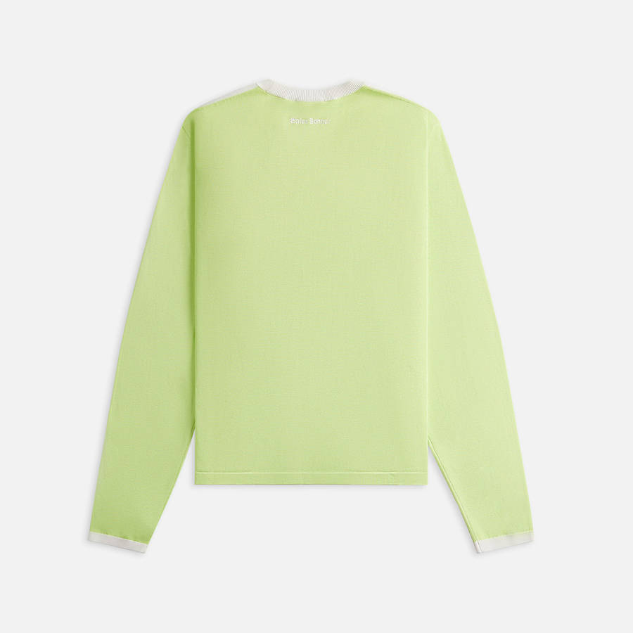 Light Green Men Kith adidas Originals by Wales Bonner Long Sleeve Knit Shirts | 7594-KLZHA