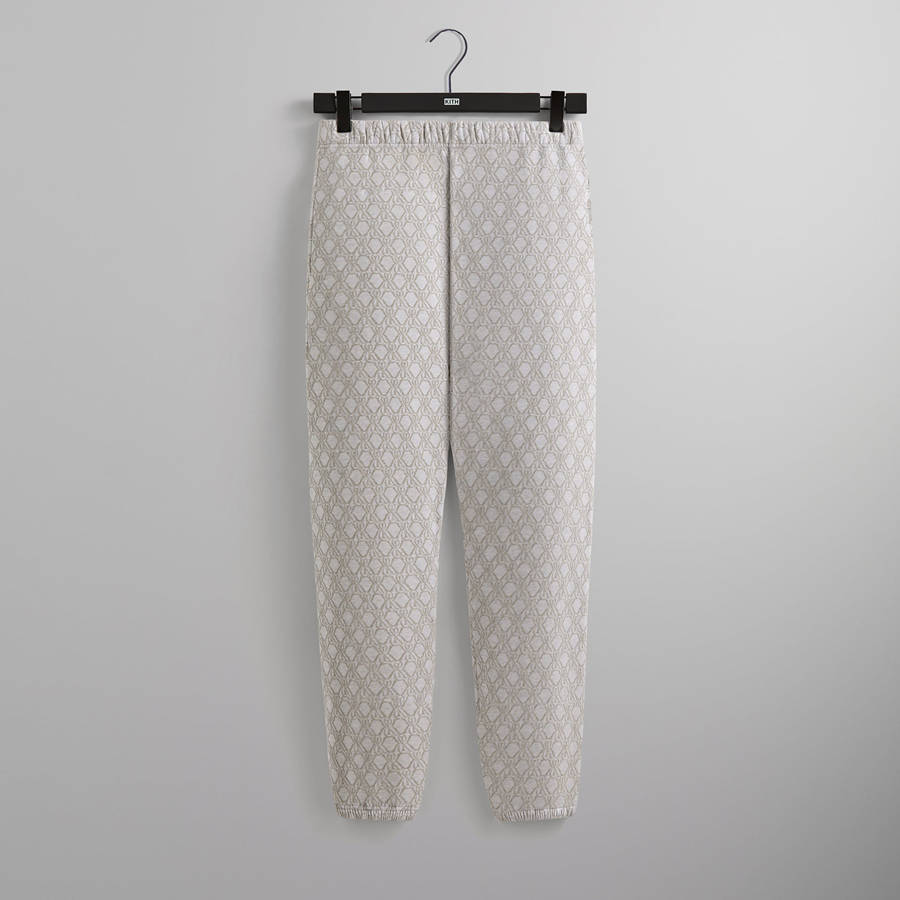 Light Grey Men Kith Bonded Fleece Nelson Sweat Pants | 8732-AIEZD