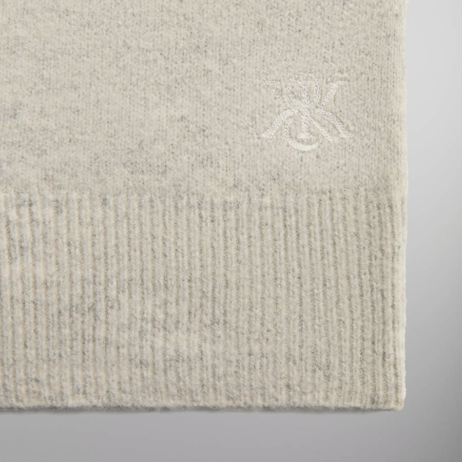 Light Grey Men Kith Boucle Harmon Rugby Pullover Sweater Shirts | 2948-CGXFA