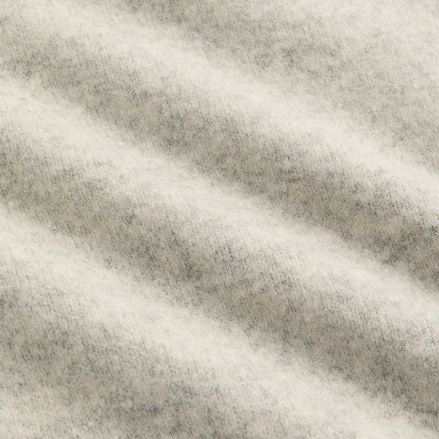 Light Grey Men Kith Boucle Harmon Rugby Pullover Sweater Shirts | 2948-CGXFA
