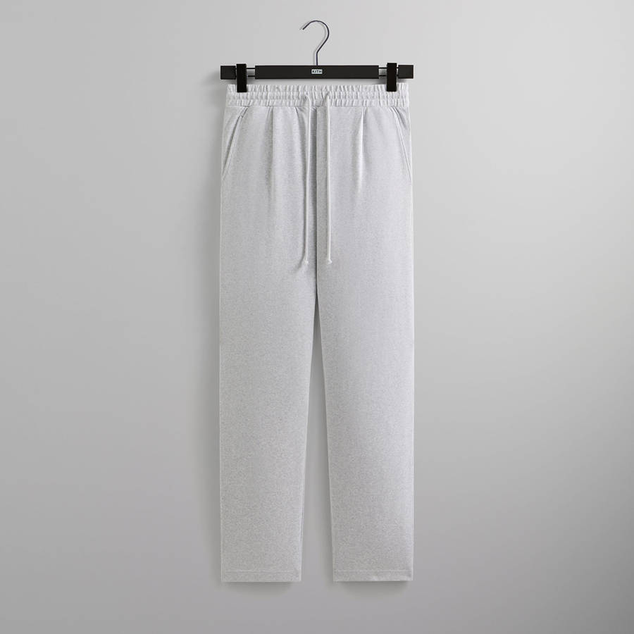 Light Grey Men Kith Compact Knit Garrison Sweat Pants | 8163-WBOVA