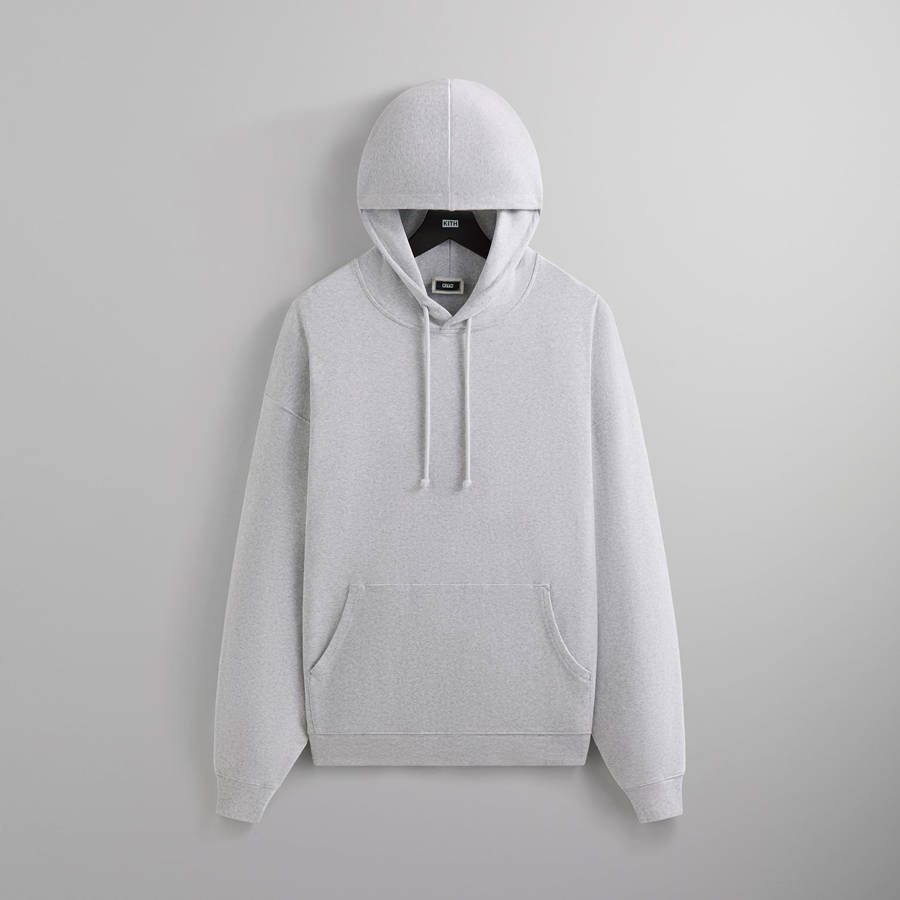 Light Grey Men Kith Compact Knit Williams III Hoodie Sweatshirts | 3150-ZHKLB