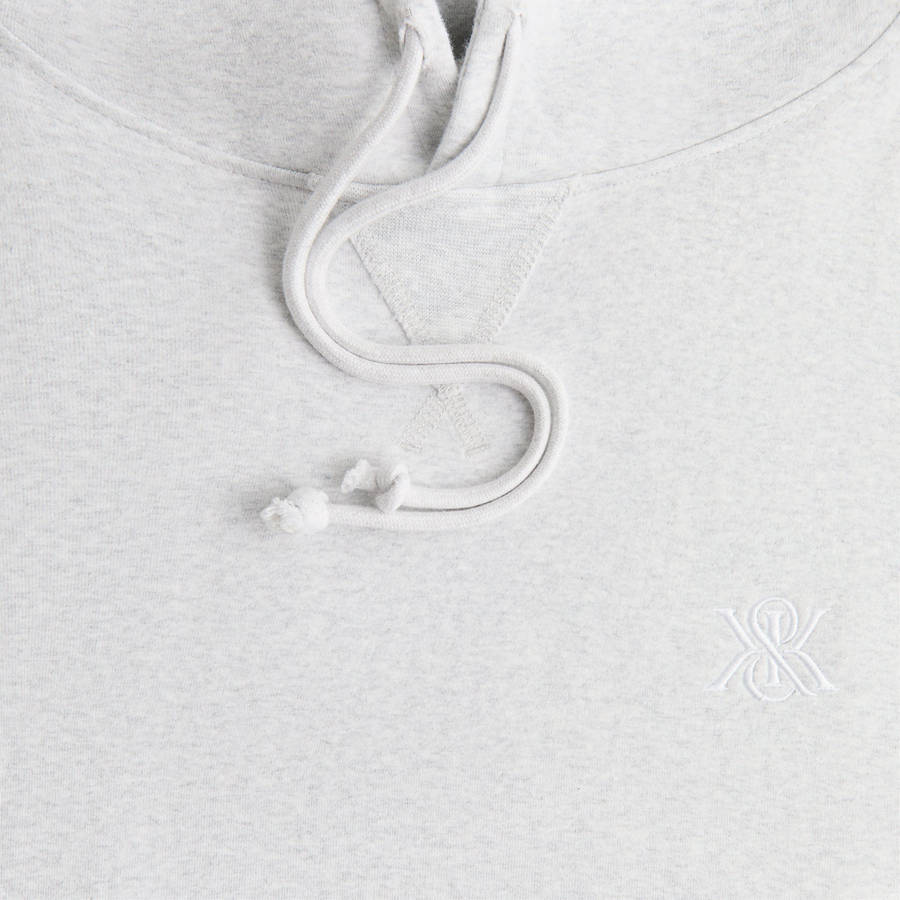 Light Grey Men Kith Compact Knit Williams III Hoodie | 2541-KXLCJ