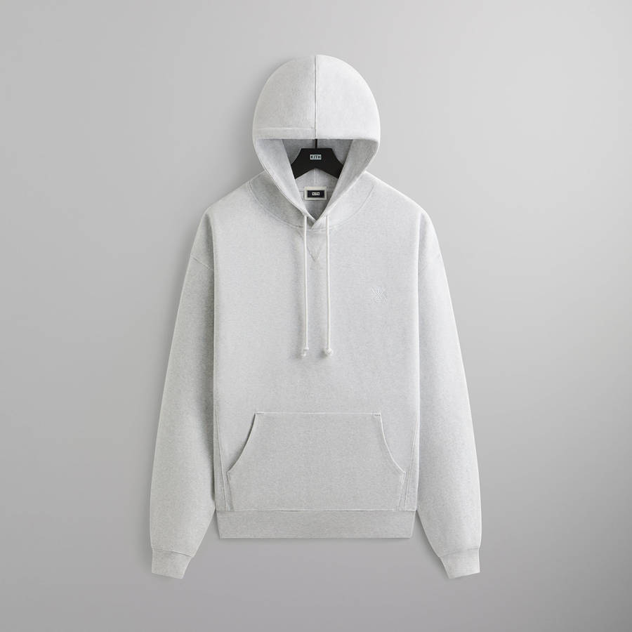 Light Grey Men Kith Compact Knit Williams III Hoodie | 2541-KXLCJ