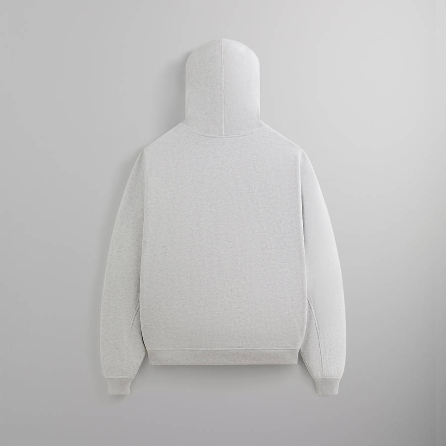 Light Grey Men Kith Fleece Avery Hooded Bomber Jackets | 1792-ZHOLW