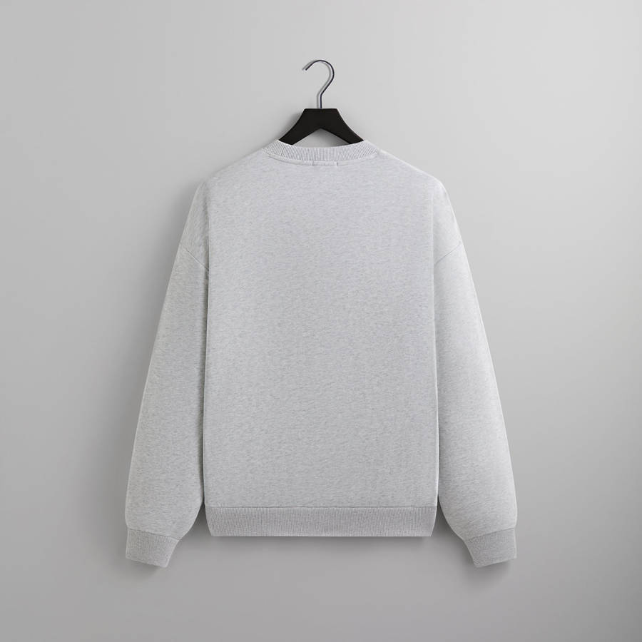 Light Grey Men Kith Floral Script Nelson Crewneck Sweatshirts | 0264-IZTLH