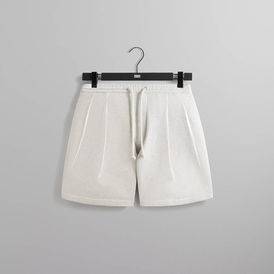 Light Grey Men Kith Kylan Sweat Shorts | 9208-ZCGUL