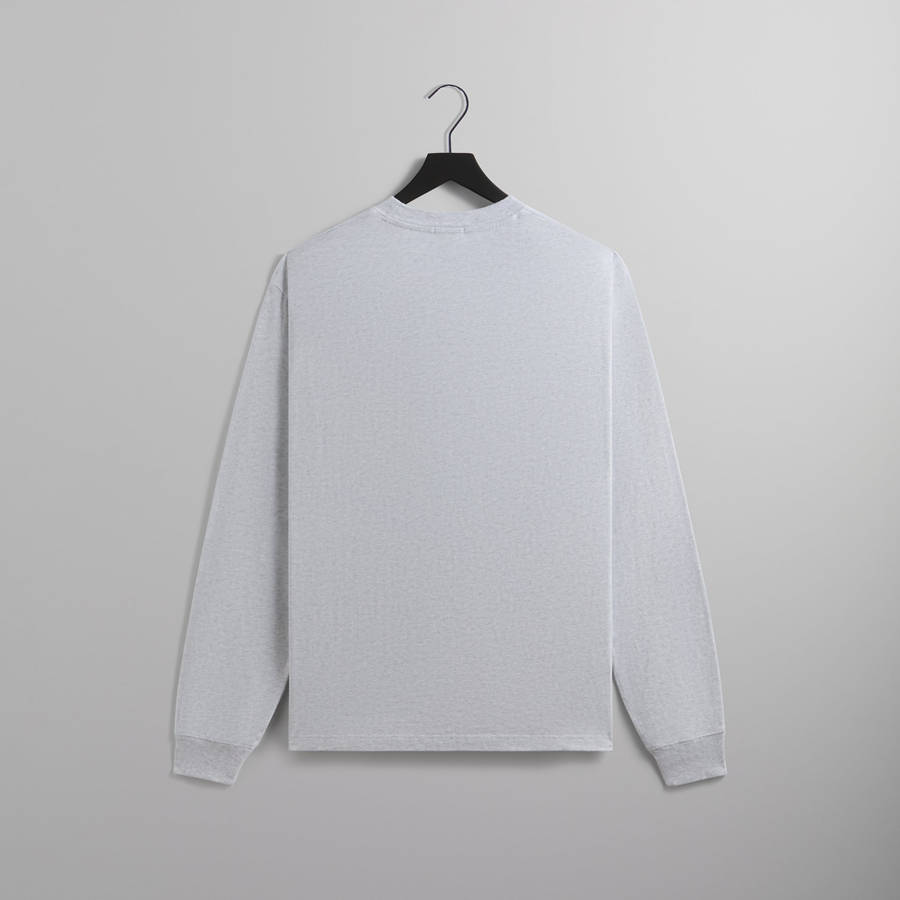 Light Grey Men Kith Long Sleeve LAX T-Shirt | 8230-JGSFB