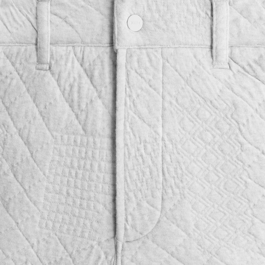Light Grey Men Kith Mixed Stitch Interlock Garrison Pants | 5941-VUMZG