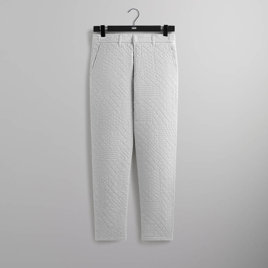 Light Grey Men Kith Mixed Stitch Interlock Garrison Pants | 5941-VUMZG