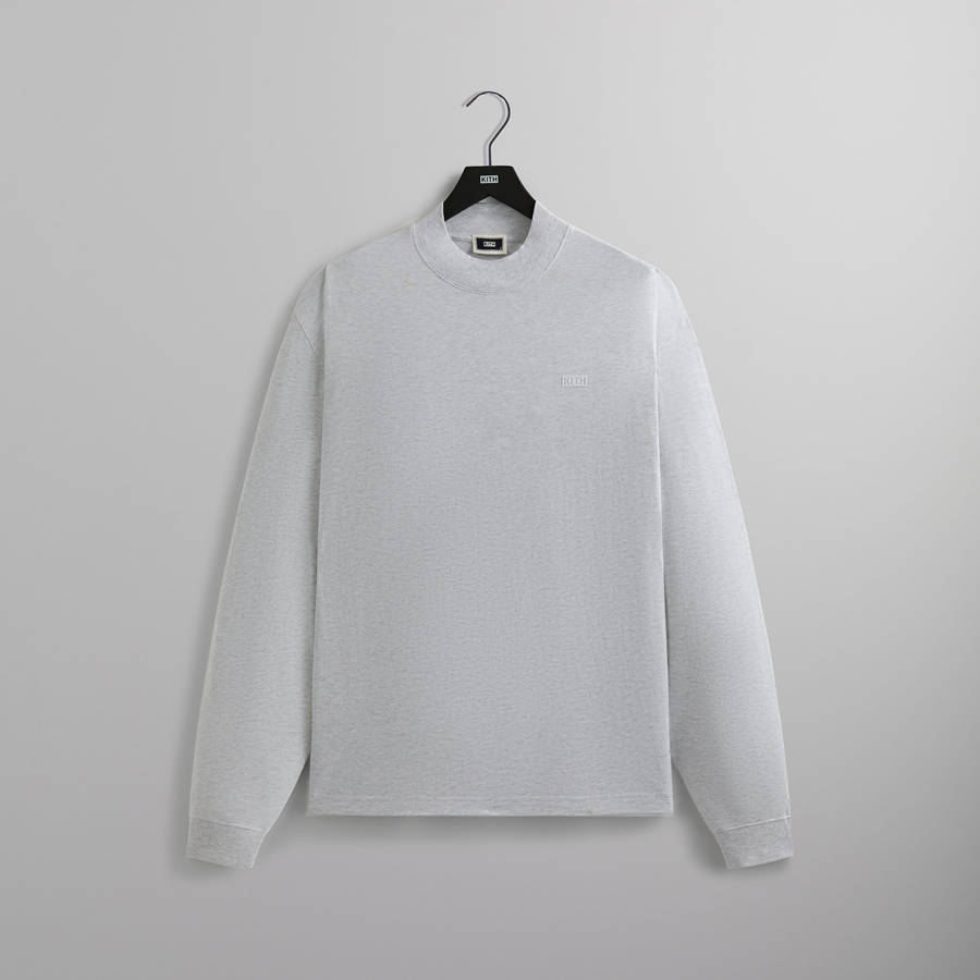 Light Grey Men Kith Mock Neck LAX Shirts | 0143-TZRJY
