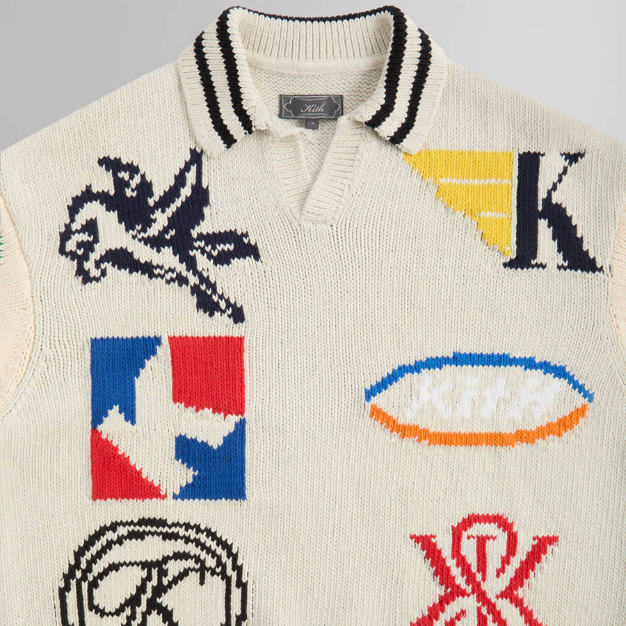 Light Grey Men Kith Nelson Rugby Sweater Shirts | 5184-IDQBU